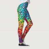 Rainbow Fragment Mosaik Leggings (Rechts)