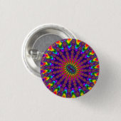 Rainbow Fraktal Burst Button (Vorne & Hinten)
