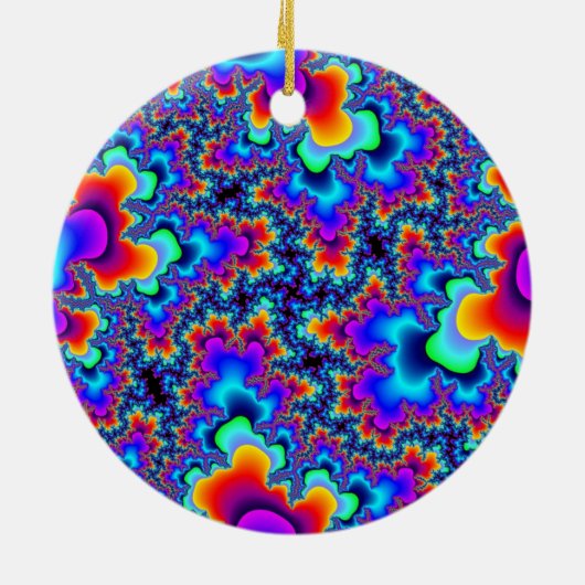 Rainbow-Fraktal Keramikornament (Hinten)