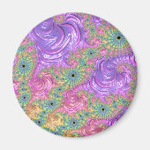 Rainbow-Fraktal Magnet (Vorne)