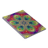 Rainbow Fraktal Mandala Notizblock (Rechte Seite)