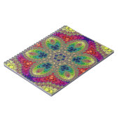 Rainbow Fraktal Mandala Notizblock (Linke Seite)