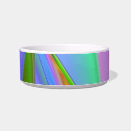 Rainbow-Fraktal Pet Bowl Napf