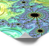 Rainbow-Fraktal Poster (Ecke)