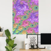 Rainbow-Fraktal Poster (Heimbüro)