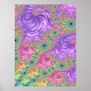 Rainbow-Fraktal Poster