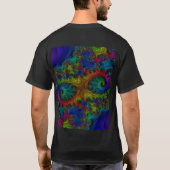 Rainbow-Fraktal-Shirt T-Shirt (Rückseite)