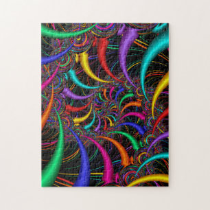 Rainbow Fraktal Spiral Rainbow Pattern Puzzle