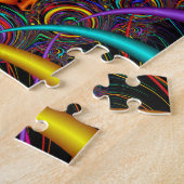 Rainbow-Fraktal Spiral-Regenbogenmuster Puzzle (Seite)