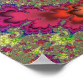 Rainbow Fraktal Swirl Poster (Ecke)