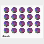 Rainbow Fraktal Texture Sticker (Blatt)