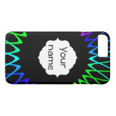 Rainbow-Fraktale Case-Mate iPhone Hülle (Rückseite (Horizontal))