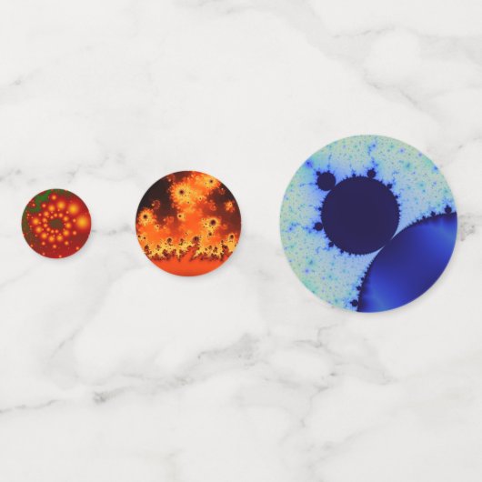 Rainbow Fraktals Confetti Konfetti (Vorderseiten)