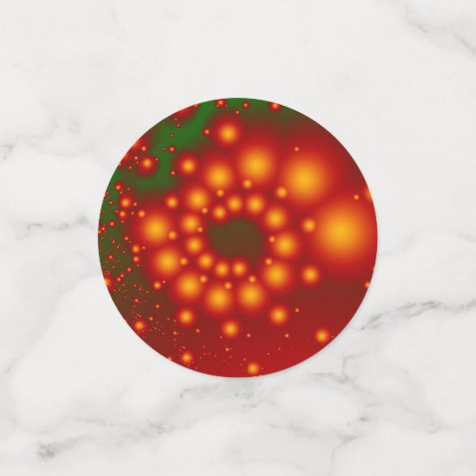 Rainbow Fraktals Confetti Konfetti (Klein Vorderseite)