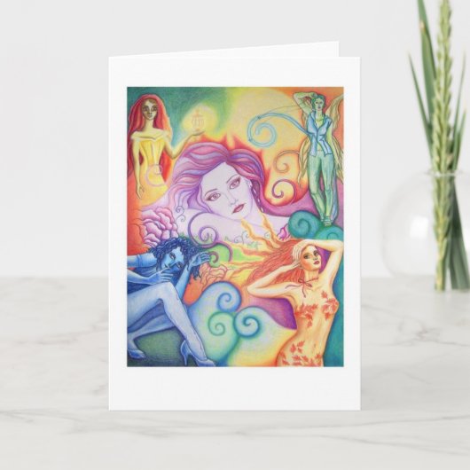 Rainbow Frauenkarte Karte (Vorderseite)