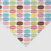 Rainbow French Macarons Pattern Seidenpapier (Ausschnitt)