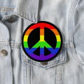 Rainbow-Friedenssymbol Button (Beispiel)