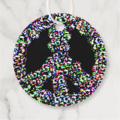 Rainbow-Friedenssymbol Geschenkanhänger (Rückseite)