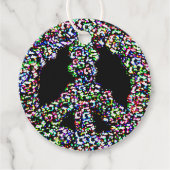 Rainbow-Friedenssymbol Geschenkanhänger (Vorderseite)