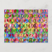 Rainbow-Friedenszeichen Postkarte (Vorderseite)