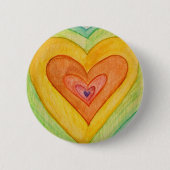 Rainbow Frienship Hearts Art Lapel Pins oder Butto Button (Vorderseite)