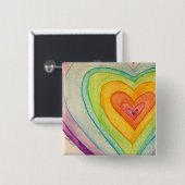 Rainbow Frienship Hörer Kunsttasten oder Lapel Pin Button (Vorne & Hinten)