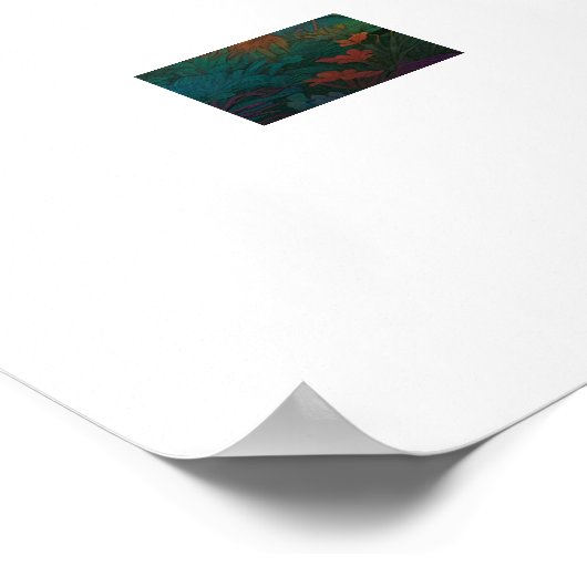 Rainbow Frog Art Poster (Ecke)