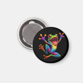 Rainbow Frog Magnet (Vorderseite/Rückseite)