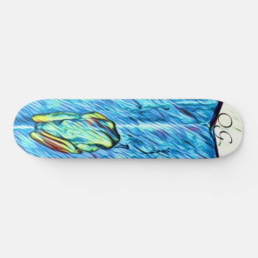 Rainbow Frog Skateboard (Horizontal)