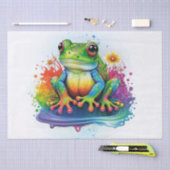 Rainbow Frog Watercolor Seidenpapier (Handwerk)