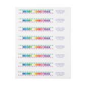 Rainbow Frohe Weihnachten - Long Return Address La (Bogen)