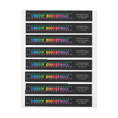 Rainbow Frohe Weihnachten - Long Return Address La (Bogen)