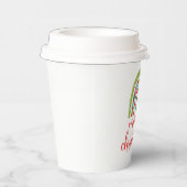 Rainbow Frohe Weihnachten Pappbecher (Rechts)
