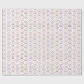 Rainbow Frohe Weihnachts-Wraath-Wrapping Papier Geschenkpapier (Flach)