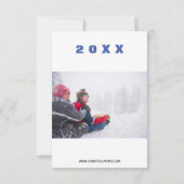 Rainbow Frohe Weihnachtsfeier - 3x5 Weihnachtskart Einladung (Rückseite)