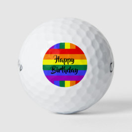 #rainbow-fröhliche Geburtstagsbälle Golfball