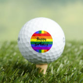 #rainbow-fröhliche Geburtstagsbälle Golfball (Insitu T-Shirt)