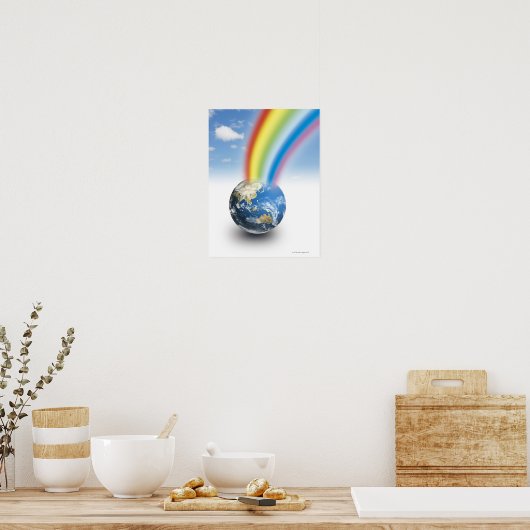 Rainbow from Earth Poster (Küche)