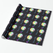 Rainbow Full Moon & Rainbow Butterfets Dream Big Geschenkpapier (Ungerollt)