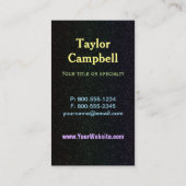 Rainbow Full Moon & Rainbow Butterfets Dream Big Visitenkarte (Rückseite)