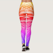 Rainbow Fun Bright Fireworks Leggings (Rückseite)