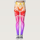 Rainbow Fun Bright Fireworks Leggings (Vorderseite)