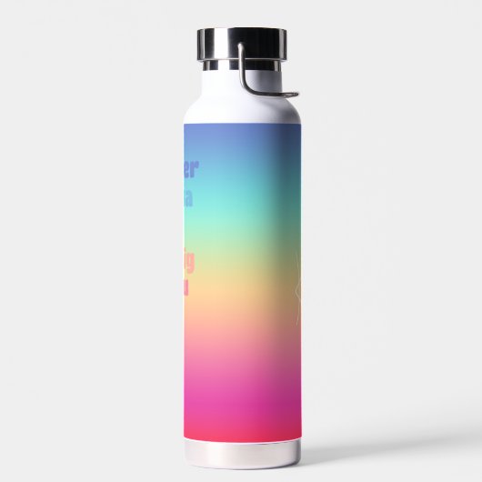 Rainbow Fun Chug 360, benutzerdefinierbar, 22/25/3 Trinkflasche (Links)