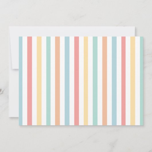 Rainbow fun Foto leuchtend bunt danke (Rückseite)