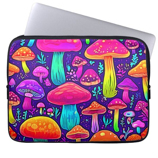 Rainbow Fungus: Cartoon Dream Laptopschutzhülle (Vorderseite)