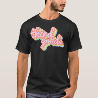 Rainbow Funny Teacher der dritten Klasse T-Shirt