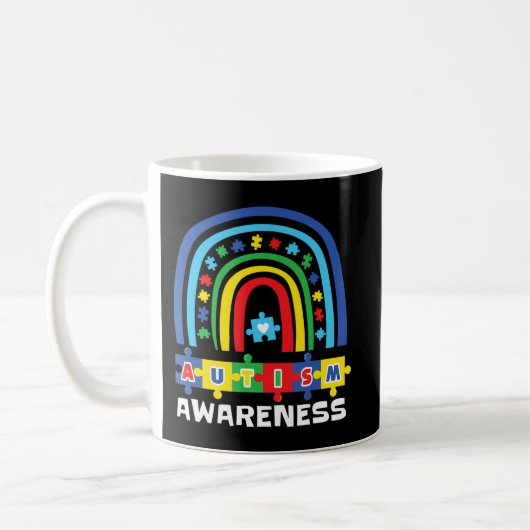 RAINBOW FÜR AUTISM Brillantes und autistisches Shi Kaffeetasse (Links)