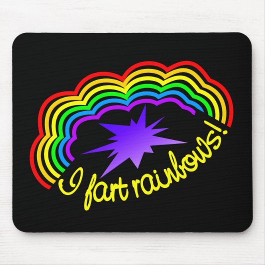 Rainbow-Furzen-Mousepad Mousepad (Vorne)