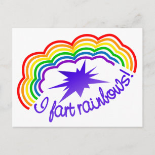 Rainbow-Furzen, Postkarte, anpassen Postkarte