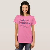Rainbow Future Musician Musical Notes Maternity T T-Shirt (Vorne ganz)